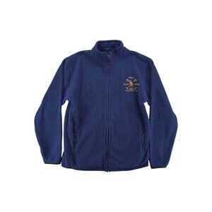 Polo Ralph Lauren Kids Fleece Jacket Blue Full Zip RLPC Embroidered Logo L 16/18